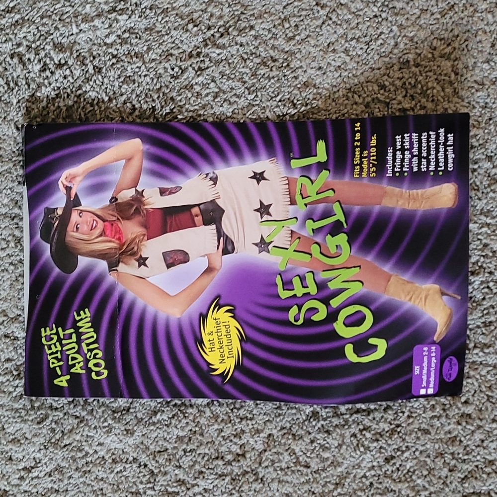 Sexy Cowgirl Costume (size 8-14)